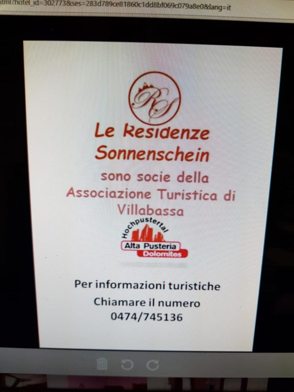 Aparthotel Residenze Sonnenschein Casa Rossa Villabassa Zewnętrze zdjęcie